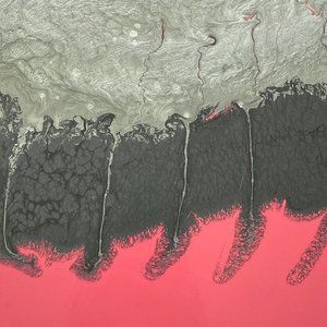 Passion Play - Original Art Poured Liquid Oil Paint Signed Painting 10”x10”